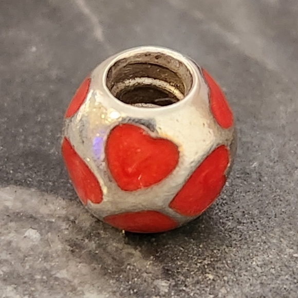Authentic Pandora Red Hot Love Glow In The Dark Charm - Picture 2 of 6